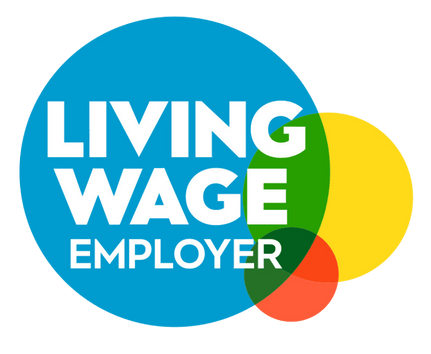 Logo indicating Glasgow City Heritage Trust's status as a Living Wage employer